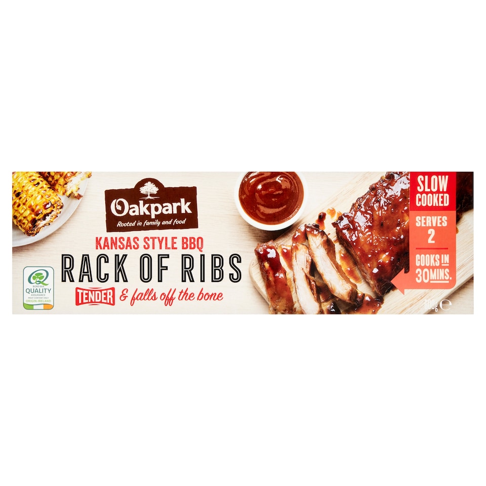 Oakpark Kansas Style BBQ Rack of Ribs 600g