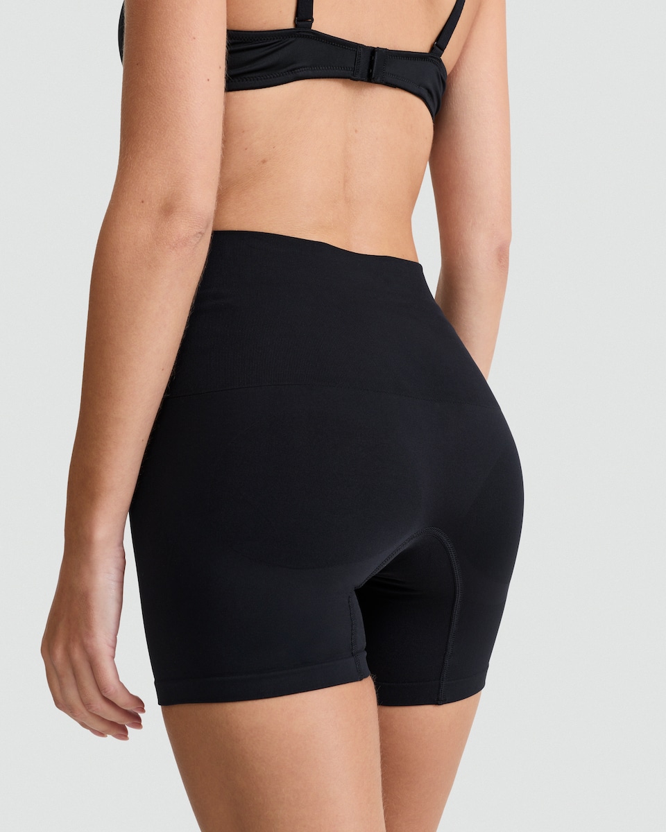 image 1 of F&F 2-Pack Contour Mid Waist Shaping Shorts in Multi