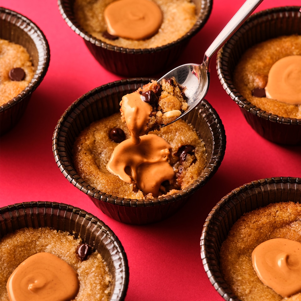 image 1 of Spooners Stuffed Nutty Molten Cookie Dough 2x80g
