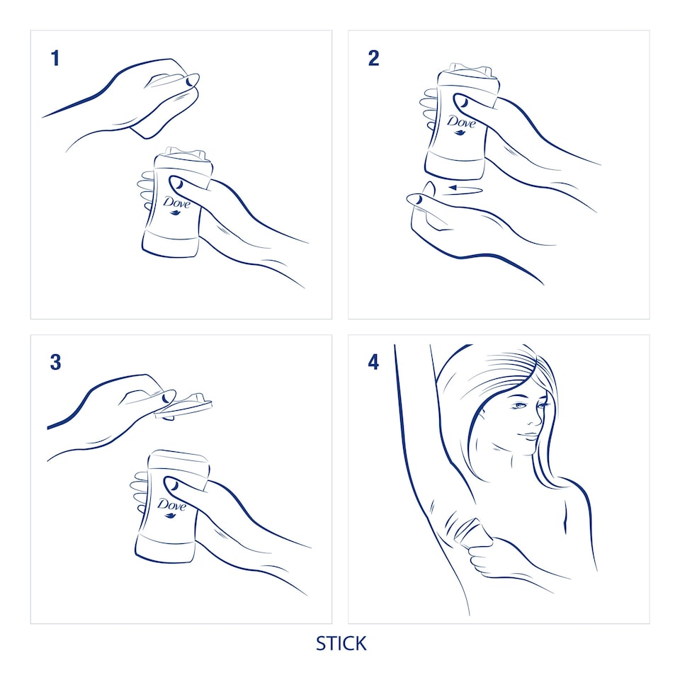 image 1 of Dove Women Invisible Dry 48h Antiperspirant Deodorant Stick 40ml
