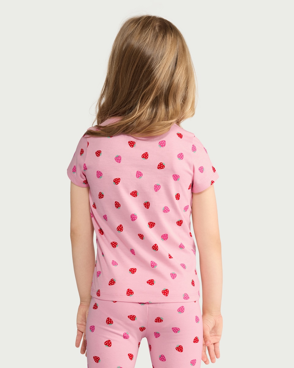 image 1 of F&F Girls 5-Pack Pure Cotton T-Shirts in Multi Pink