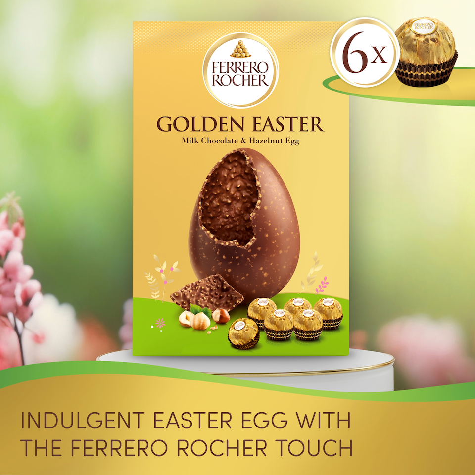 image 1 of Ferrero Rocher Golden Easter Egg 250G