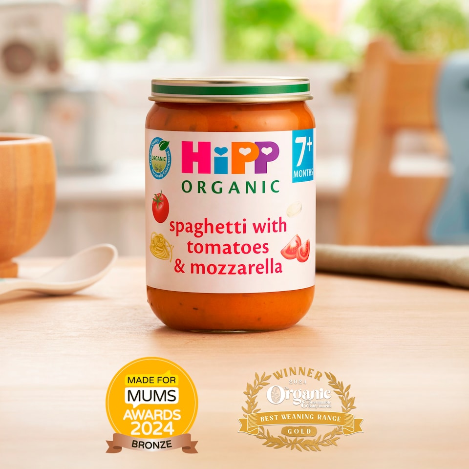 image 1 of Hipp 7 Month Organic Spaghetti With Tomatoes Mozzarella 190G