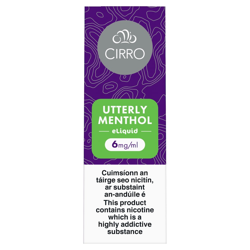 Cirro Utterly Menthol Eliquid 6Mg 10Ml