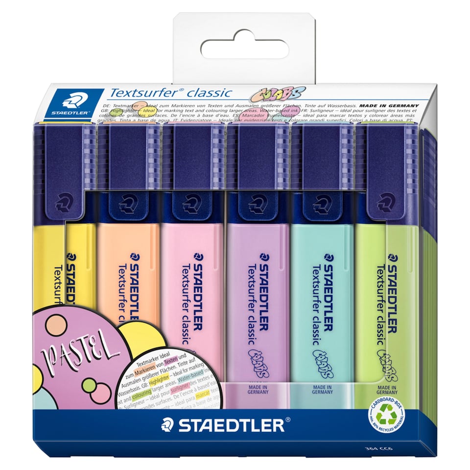 Staedtler Stationery Pastel Highlighters 6 Pack