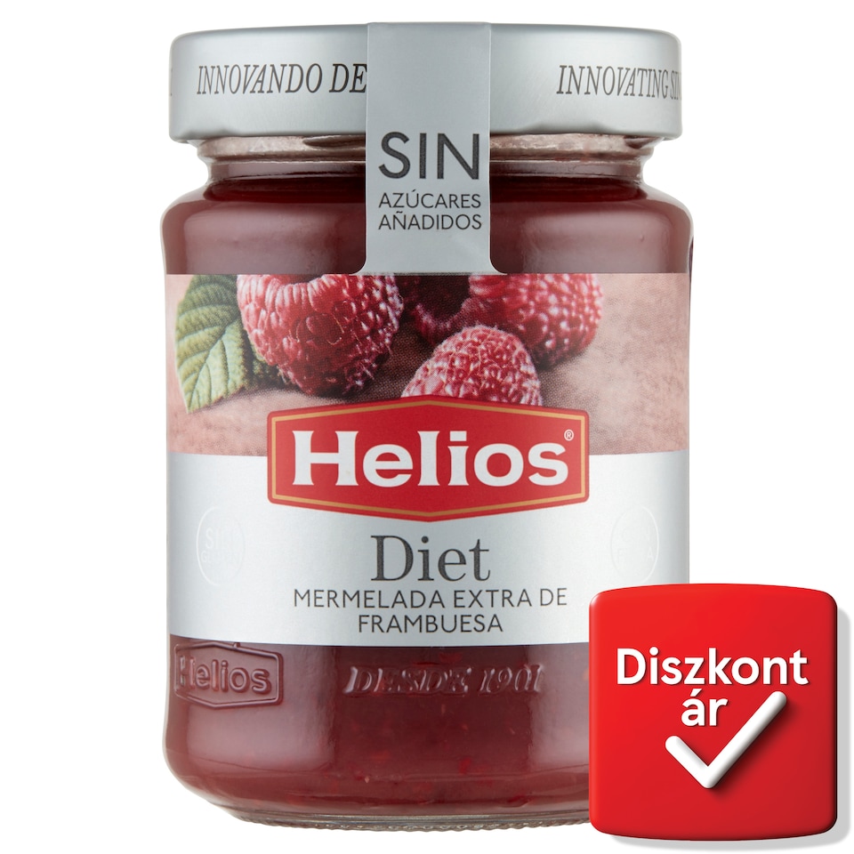 Helios málna extradzsem édesítőszerrel 280 g  1. kép