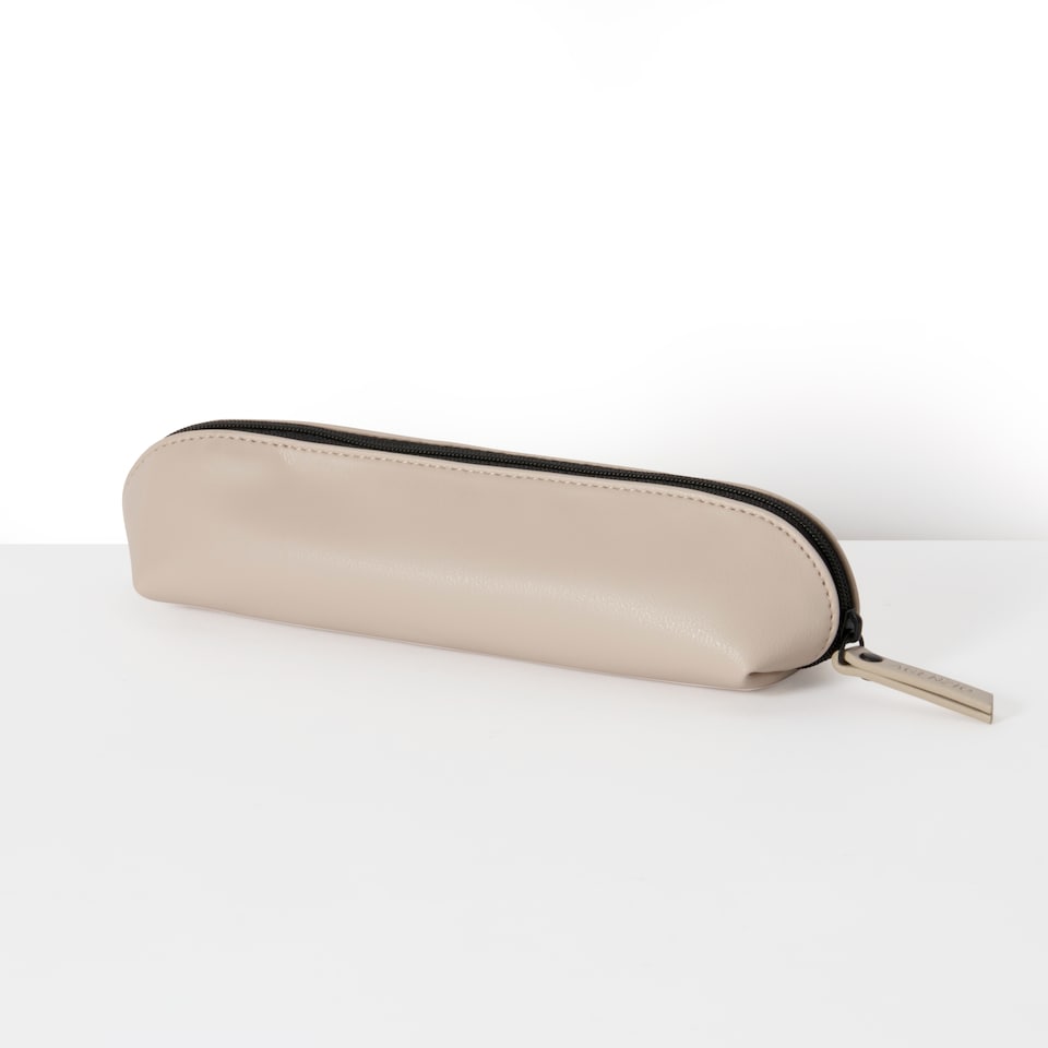 image 1 of Paperchase Agenzio Oatmeal Pencil Case