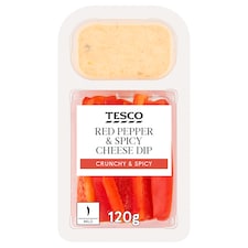 Tesco Red Pepper & Spicy Cheese Dip 120g