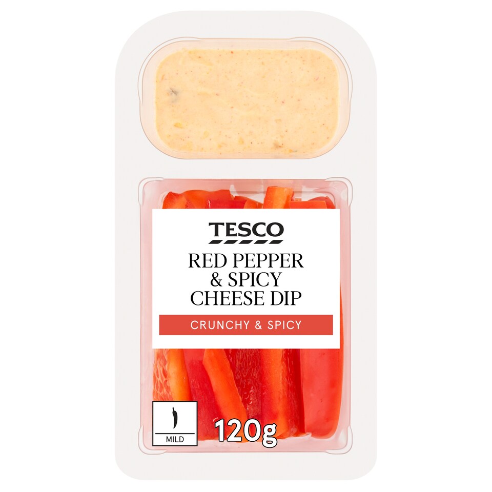 Tesco Red Pepper & Spicy Cheese Dip 120g