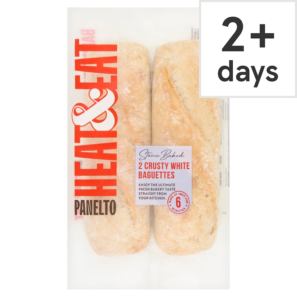 Heat & Eat White Baguette 2 Pack