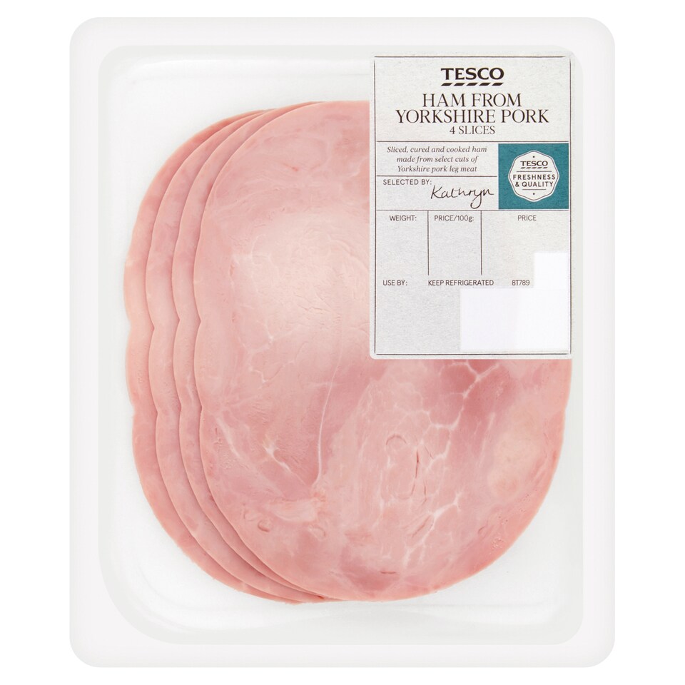 image 1 of Tesco Ham From Yorkshire Pork 4 Slices