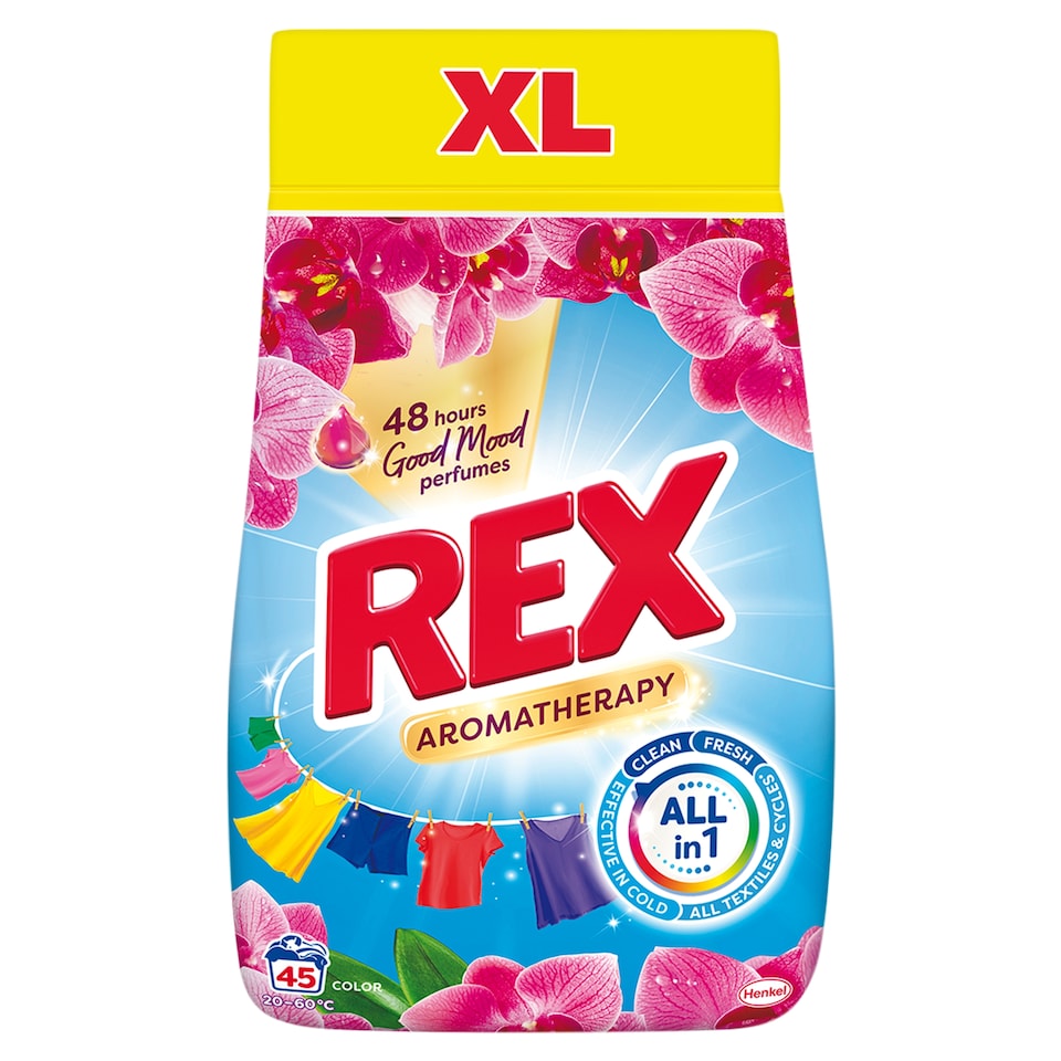 REX Aromatherapy Color Laundry Detergent 45 Washes 2.25 kg