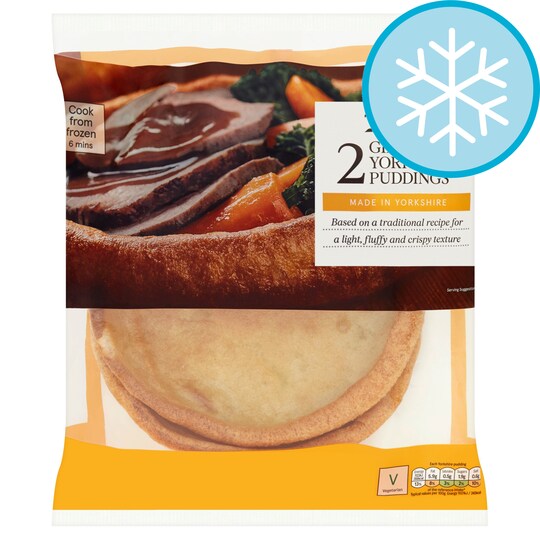 Yorkshire Pudding For 2 >> Tesco 2 Giant Yorkshire Puddings 220g Yorkshire Pudding For 2 >> Tesco 2 Giant Yorkshire Puddings 220g