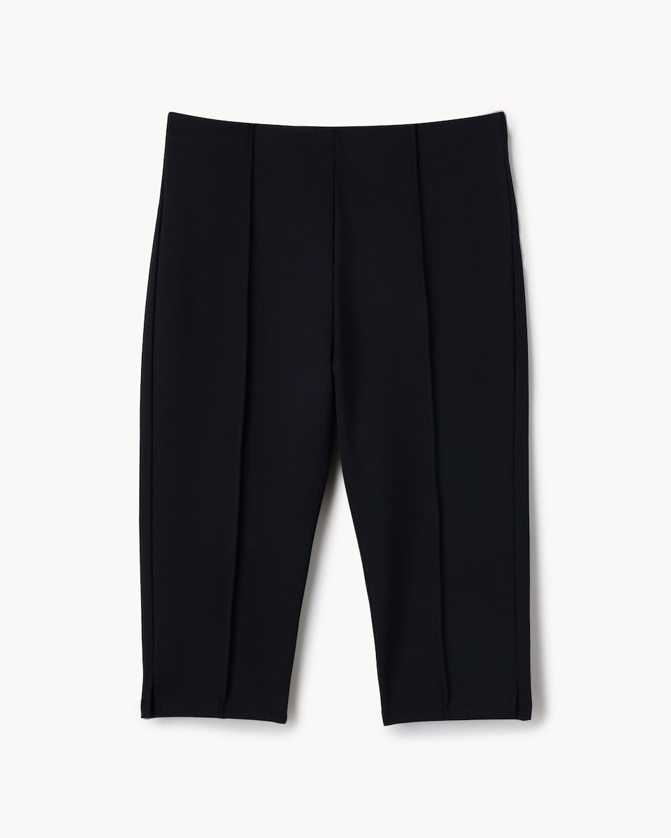 image 1 of F&F Modal Rich Capri Trousers in Black