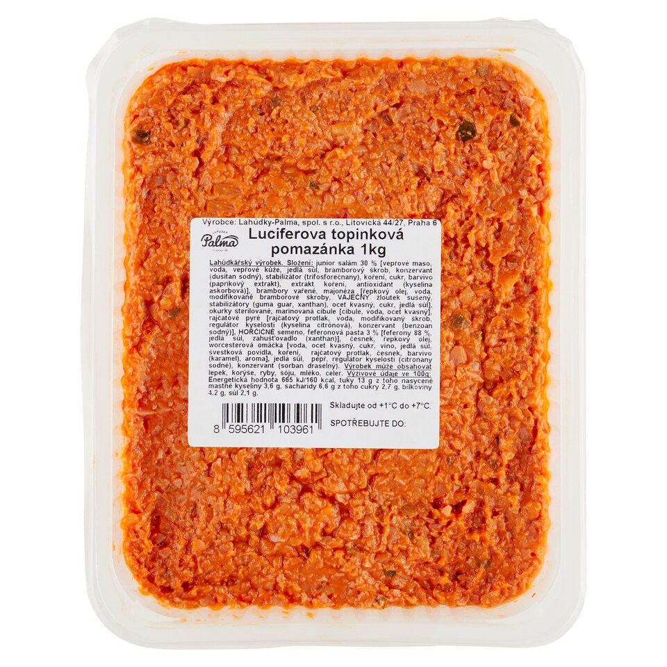 Obrázek 1 pro produkt Lahůdky Palma Luciferova topinková pomazánka