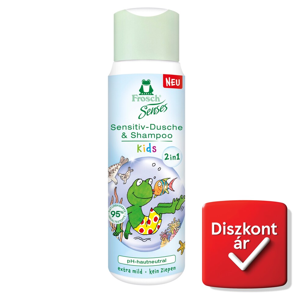 Frosch Senses Extra Sensitive tusfürdő és sampon gyermekeknek 300 ml