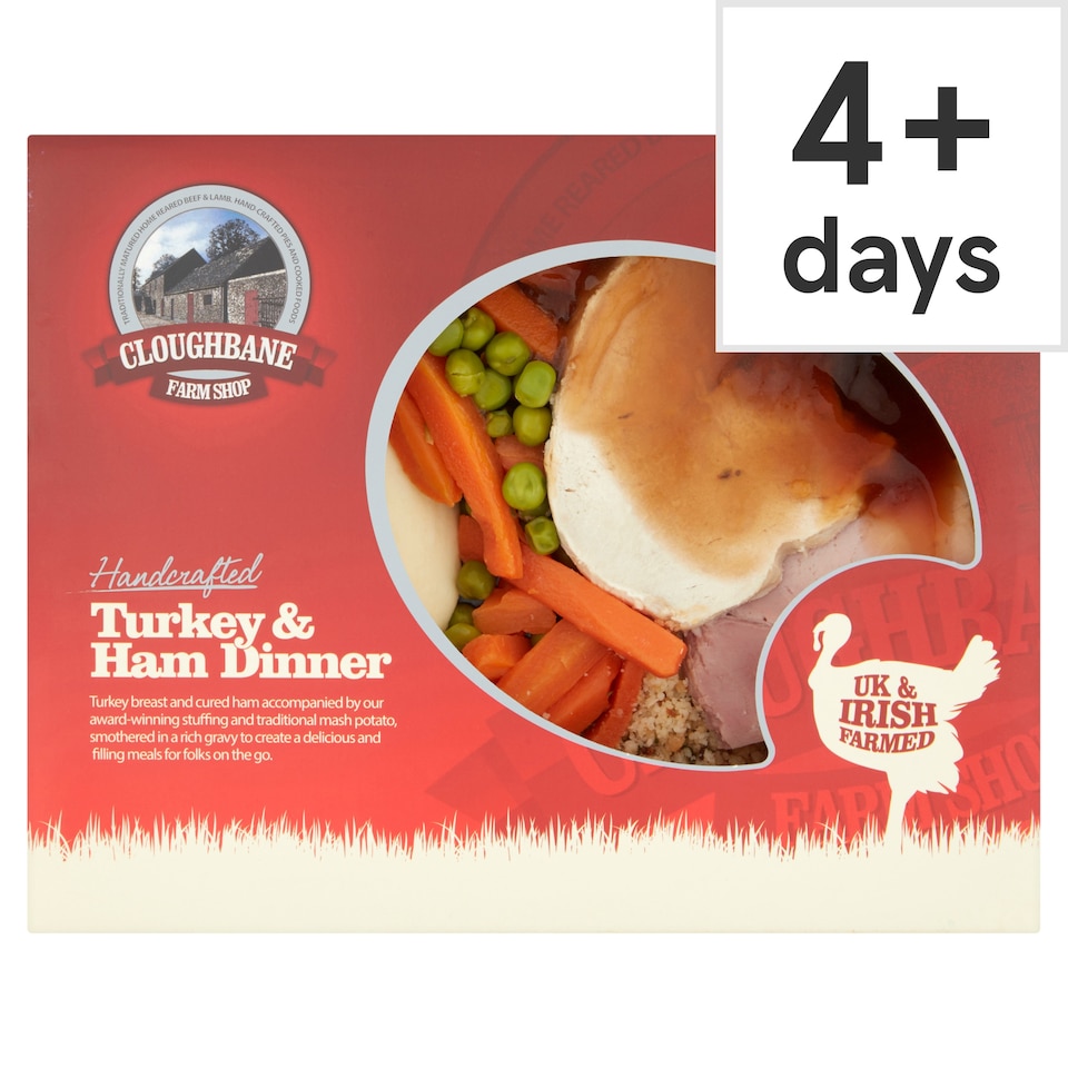 Cloughbane Turkey & Ham Dinner 550G
