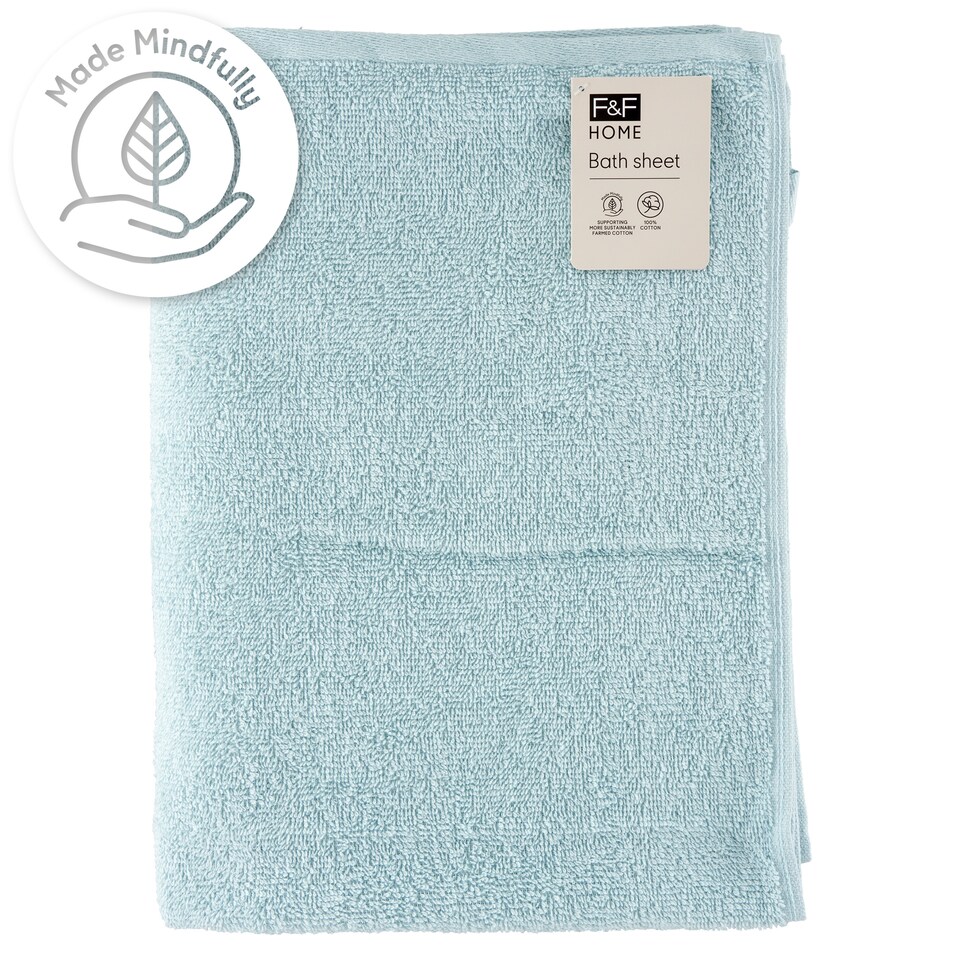 F&F Home Basics világoskék fürdőlepedő 100 cm x 140 cm
