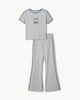 image 1 of F&F Active Girls 2-Piece Cherry Tipped T-Shirt and Leggings Set in Grey