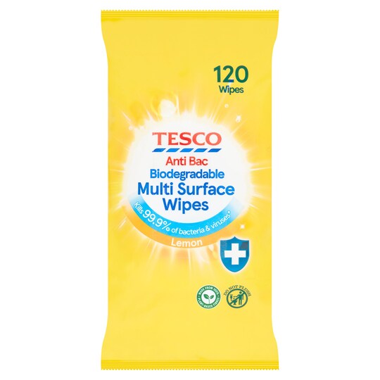 Tesco Citrus Antibacterial Wipes 120S Tesco Groceries
