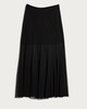 image 4 of F&F Sheer Panel Maxi Skirt in Black
