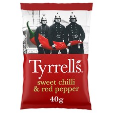 Tyrrells Sweet Chilli & Red Pepr Crisps 40g