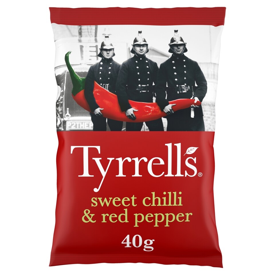 image 1 of Tyrrells Sweet Chilli & Red Pepr Crisps 40g