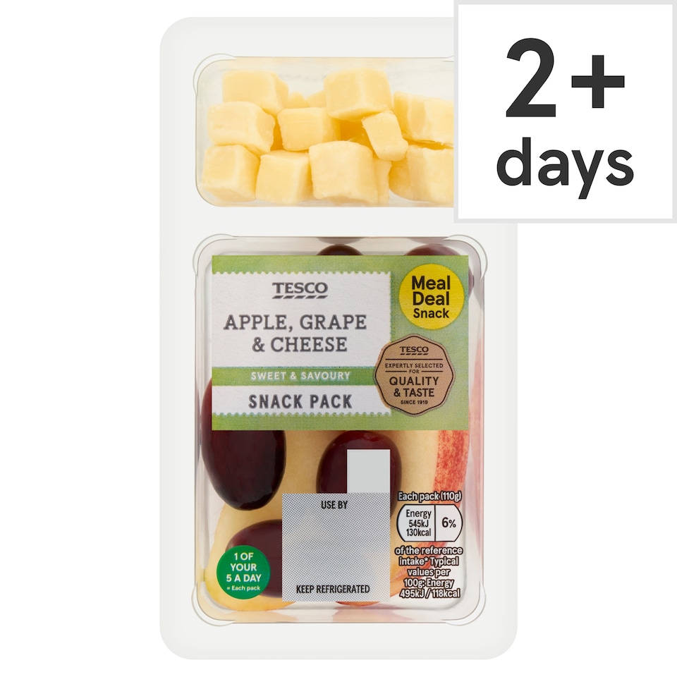 Tesco Apple, Grape & Cheese 110g (FOS)