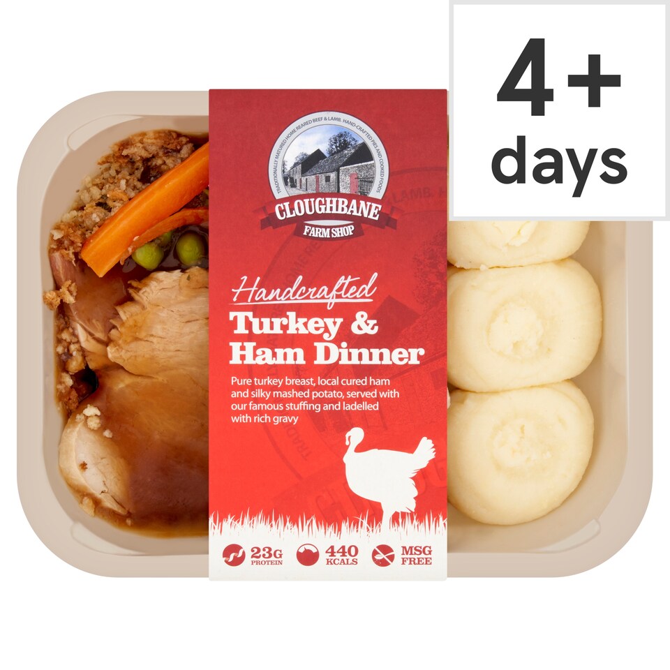 Cloughbane Turkey & Ham Dinner 350g