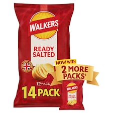 Walkers Ready Salted Crisps  14 x 25g