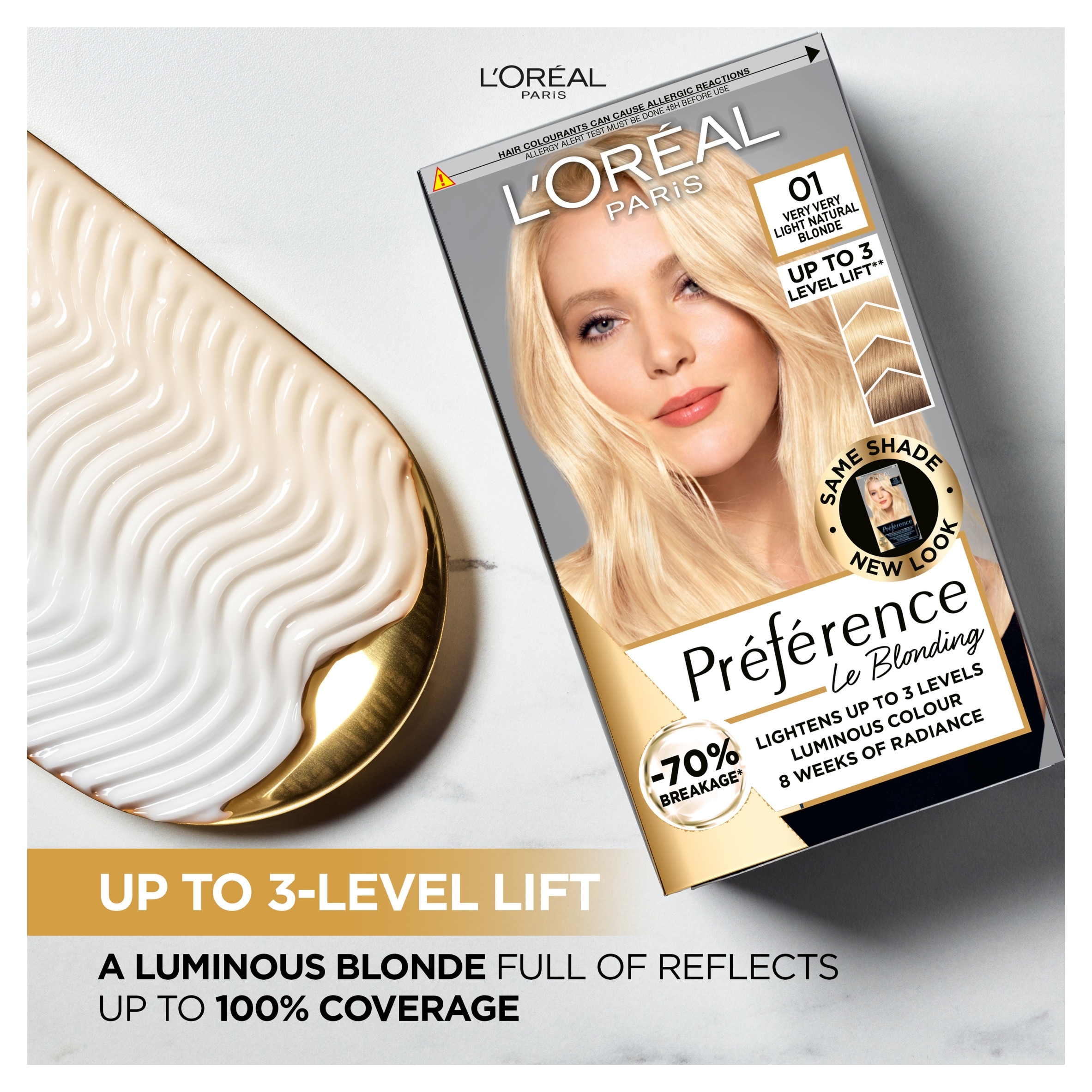 Teinture Capillaire L'Oréal Préférence N°1 Prague - Blond Très Très Clair - Neuf - Fabriqué En Belgique