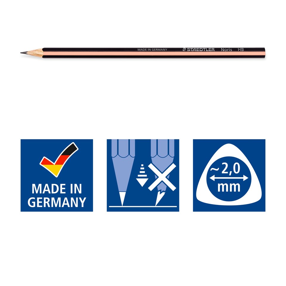 image 1 of Staedtler Noris Hb Pastel Pencil 6 Pack