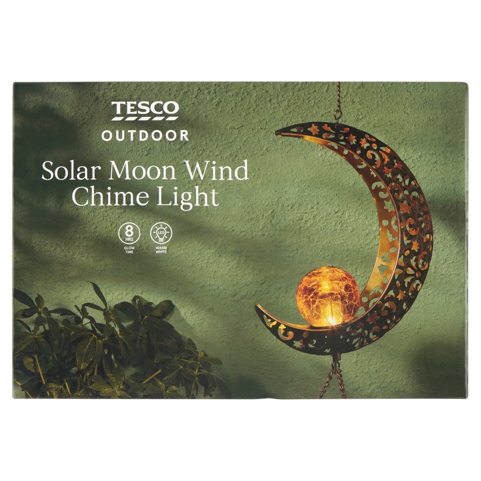 Tesco Outdoor hold alakú szélharang napelemes dekoráció  1. kép