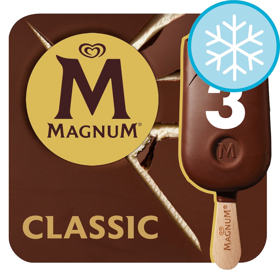 image 1 of Magnum Classic Ice Cream Sticks 3x100ml