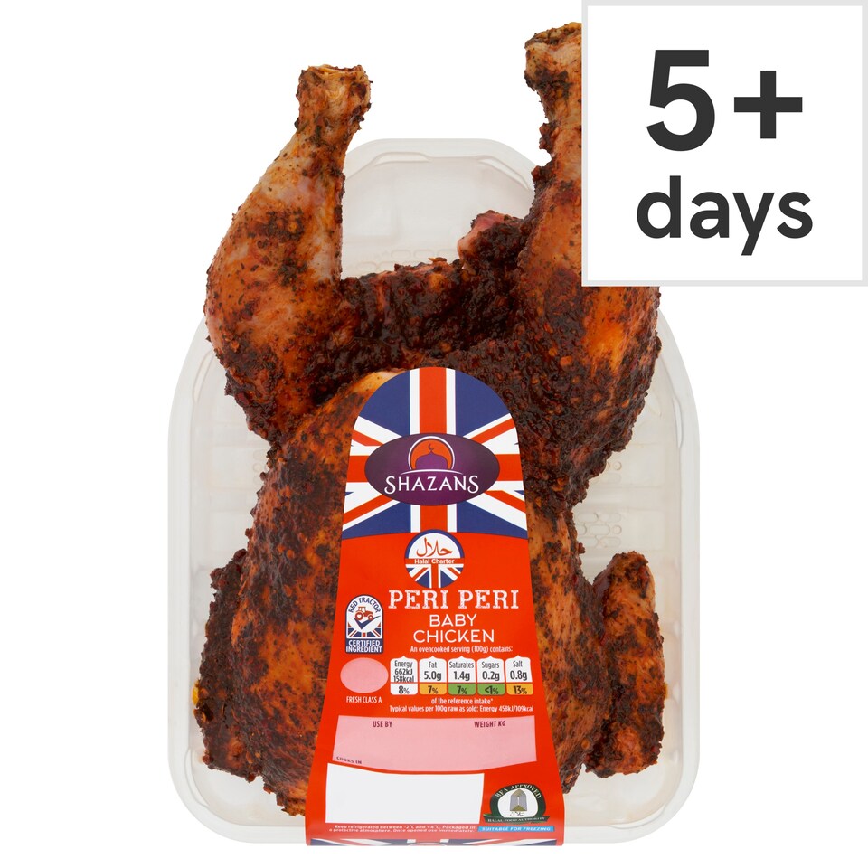Shazans Whole Chicken Baby Peri 0.8-1.2Kg