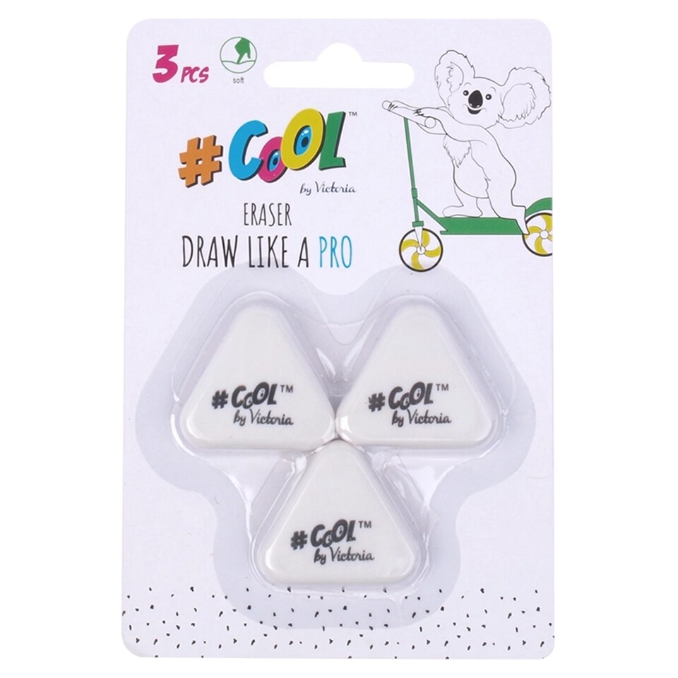 image 1 of Cool by Victoria Draw Like A Pro Eraser 3 pcs