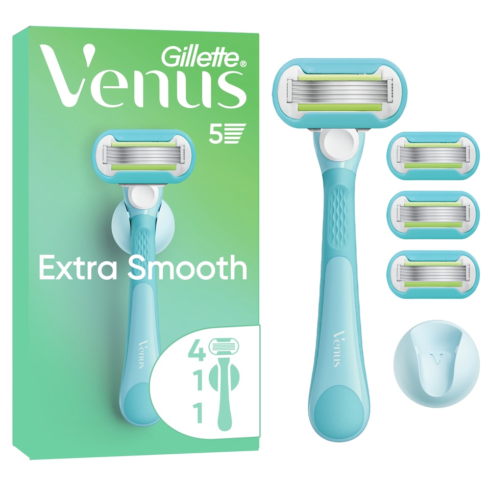 image 1 of Gillette Venus Extra Smooth Women’s Razor, 4 Refill Razor Cartridges