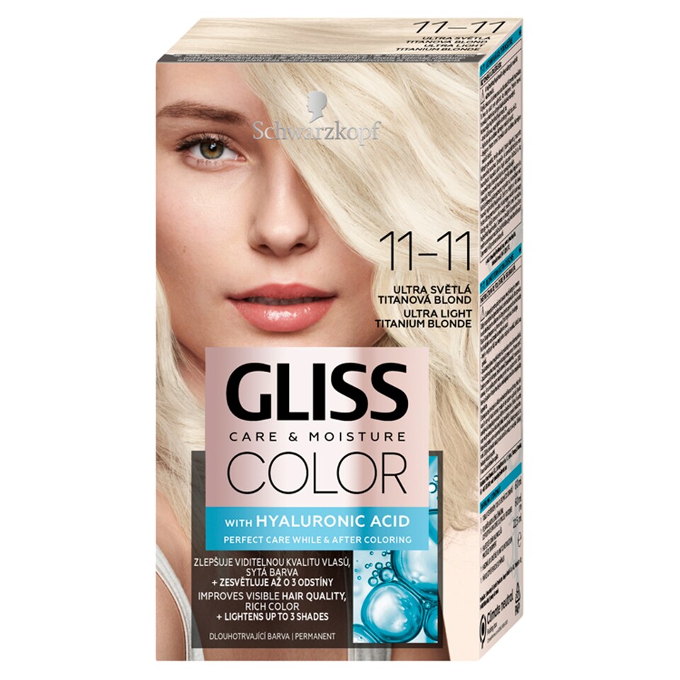 image 1 of Schwarzkopf Gliss Color farba na vlasy Ultra Svetlá Titánová Blond 11-11