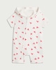 image 1 of F&F Baby Pure Cotton Lobster Print Hooded Romper in White