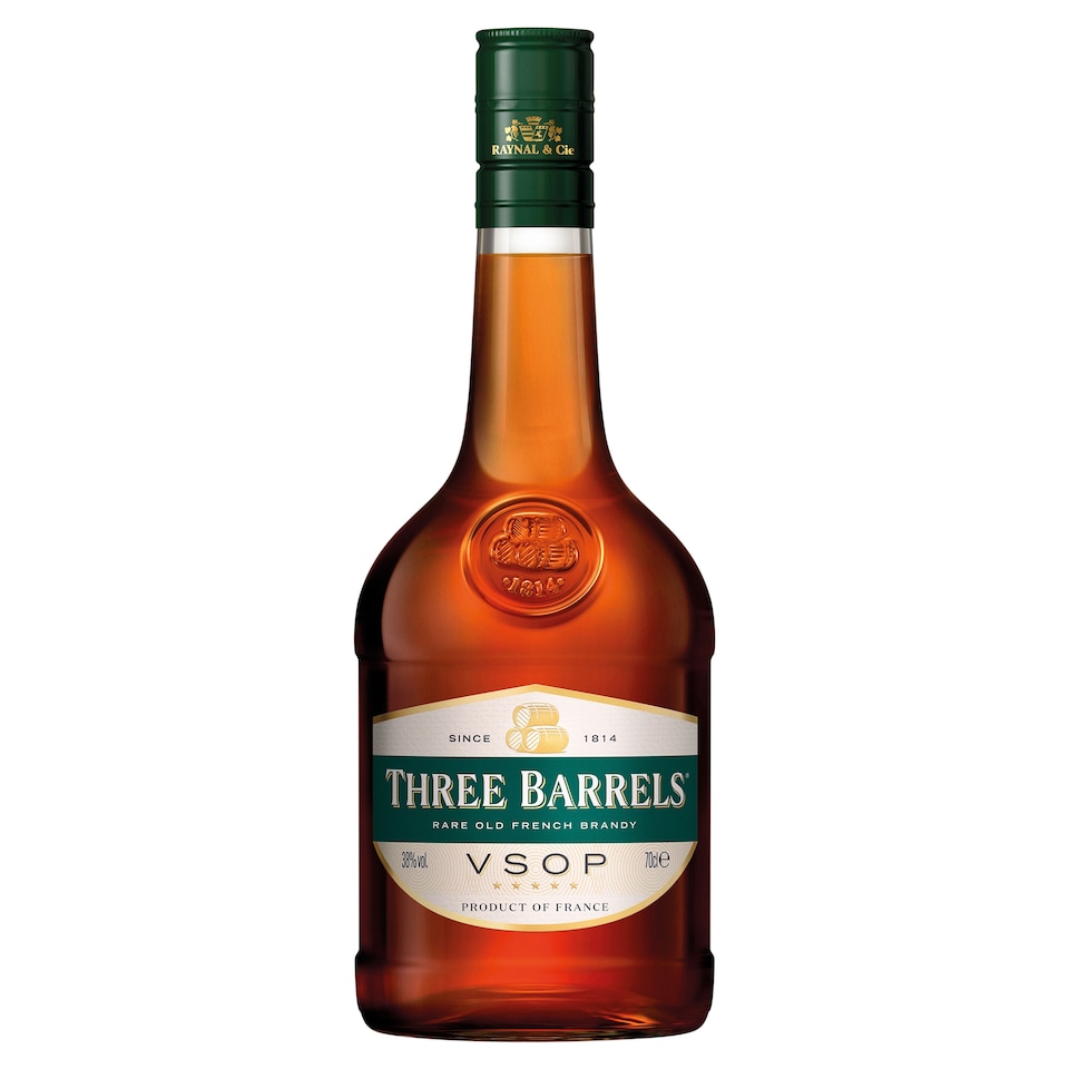 image 1 of Three Barrels Rare Old French Brandy VSOP 70cl