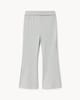 image 1 of F&F Girls Fold Over Waist Flared Leggings in Grey Marl