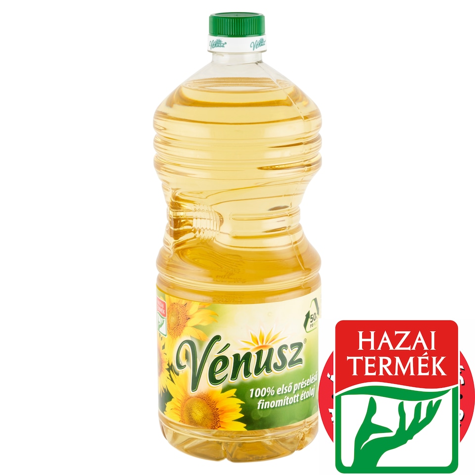 Vénusz 100% első préselésű finomított napraforgó-étolaj 2 l
