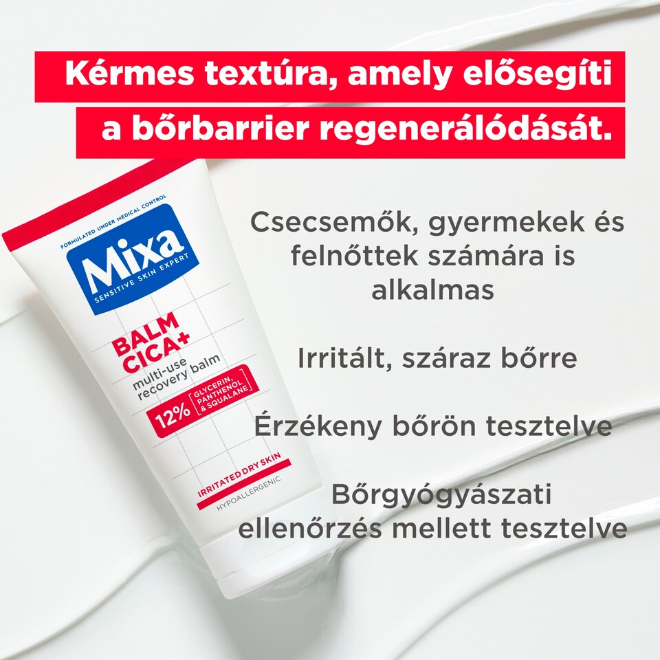 Mixa Balm Cica+ többfunkciós regeneráló balzsam 50 ml  1. kép