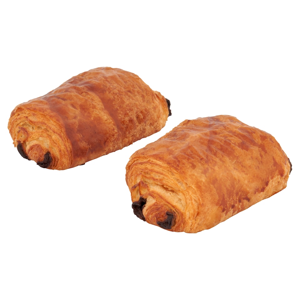 image 1 of Tesco All Butter Dark Chocolate Pain Au Chocolat 2 Pack