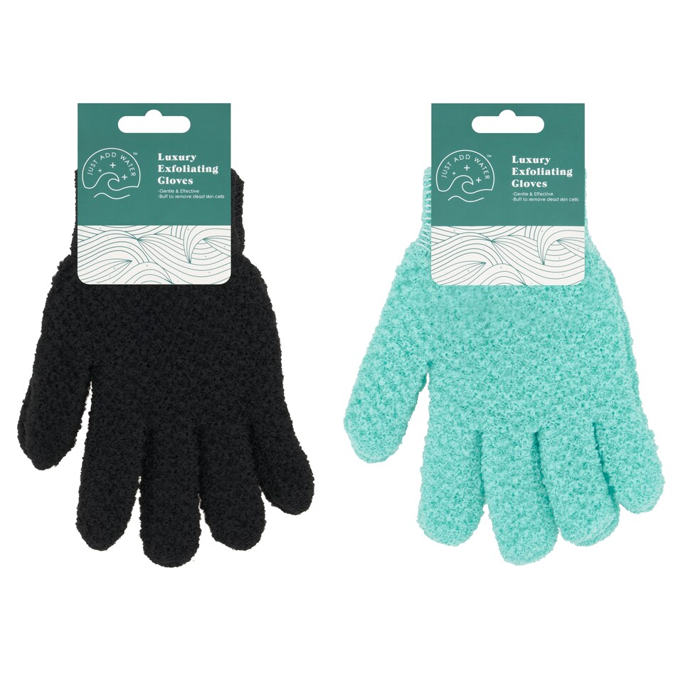 image 1 of Just Add Water Luxury Exfoliating Gloves Clipstrip