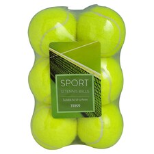 Tesco 12 Tennis Balls