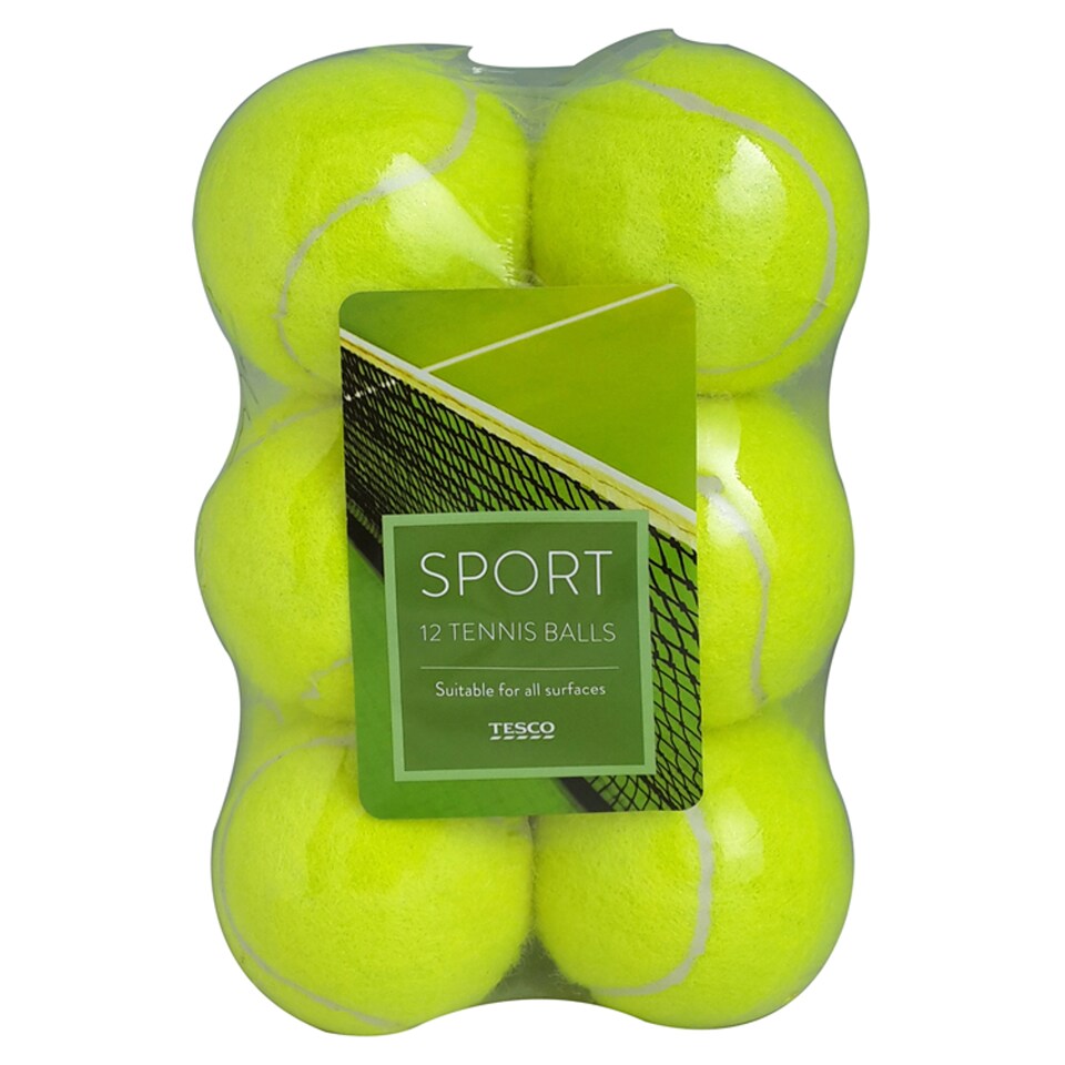 Tesco 12 Tennis Balls