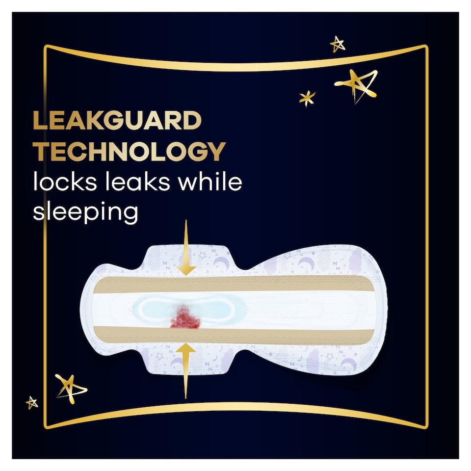 image 1 of Always Ultra Sanitary Towels Secure Ultimate Night (Size 6) With Wings 12 Pads