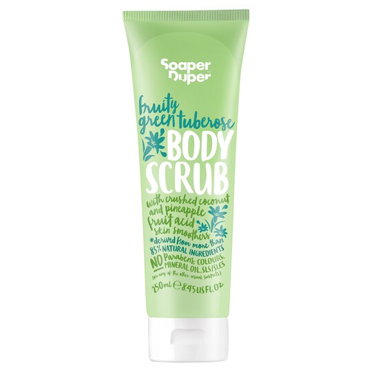 SOAPER DUPER FRTY GRN TBROSE BODY SCRUB 250ML
