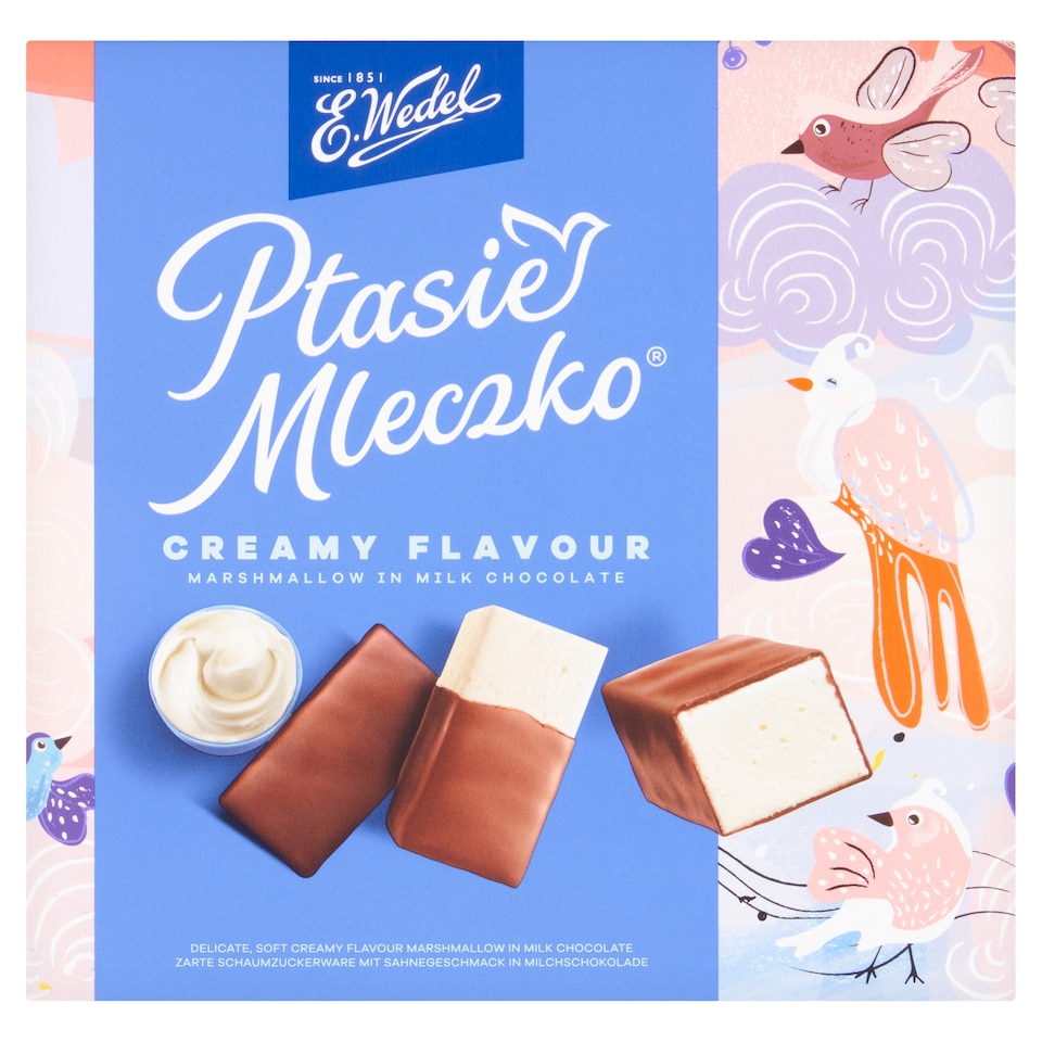 image 1 of E.Wedel Creamy Marshmallows In Milk Chocolate 340G